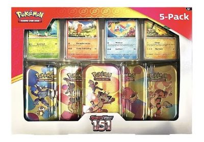 Pokémon 151 Costco Tin Bundle 5 Pack